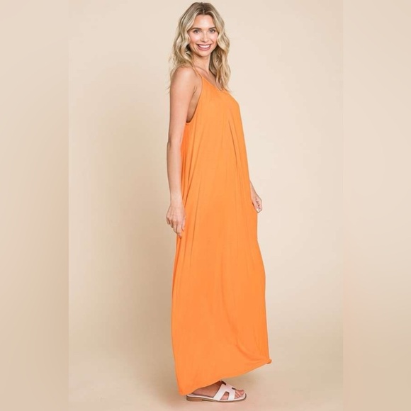 Culture Code Plus Size Tie Back Maxi Cami Dress 10010020933 - Picture 3 of 4